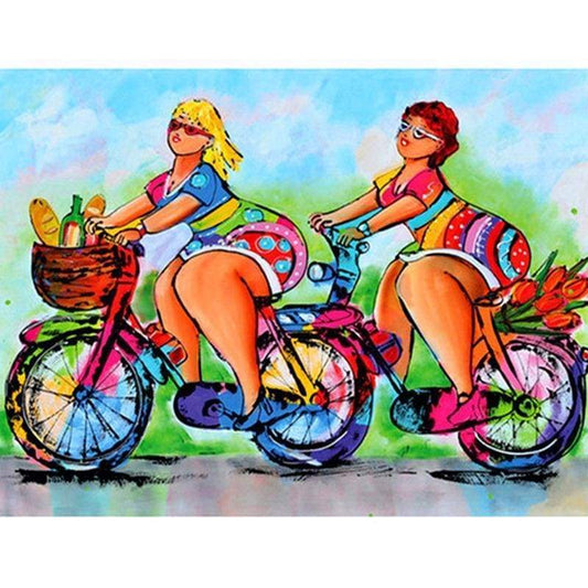 New Hot Sale Cartoon Fat Woman 5d Diy Diamond Painting Kits VM9080