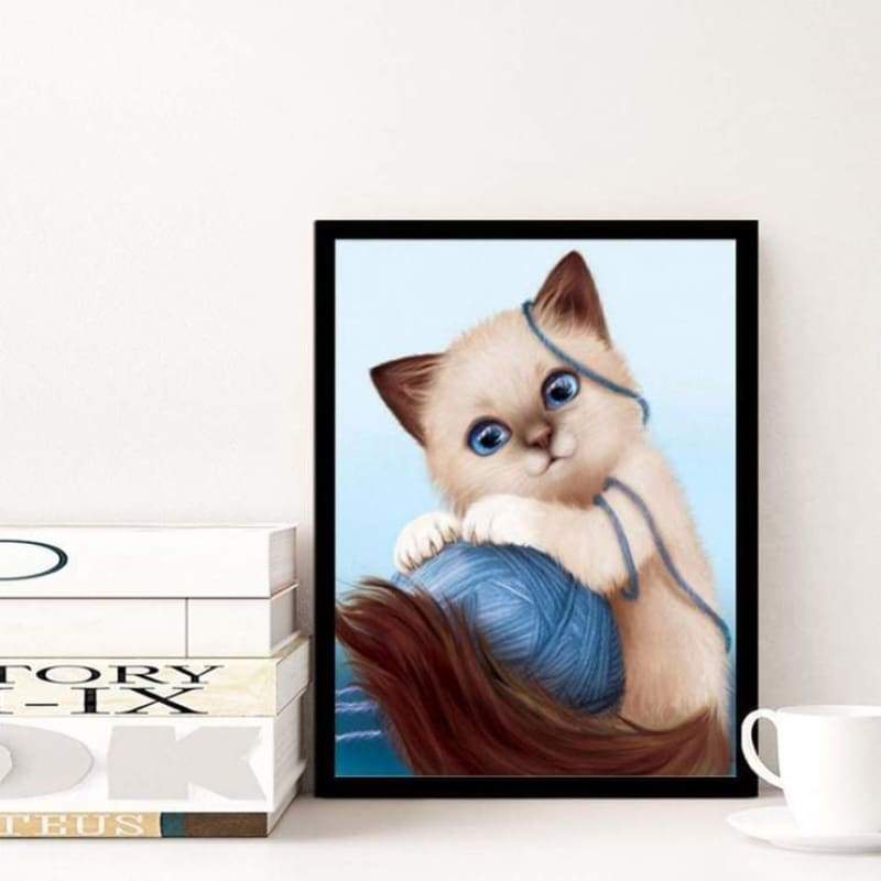 New Hot Sale Cat 5d Diy Cross Stitch Diamond Painting Kits QB6407
