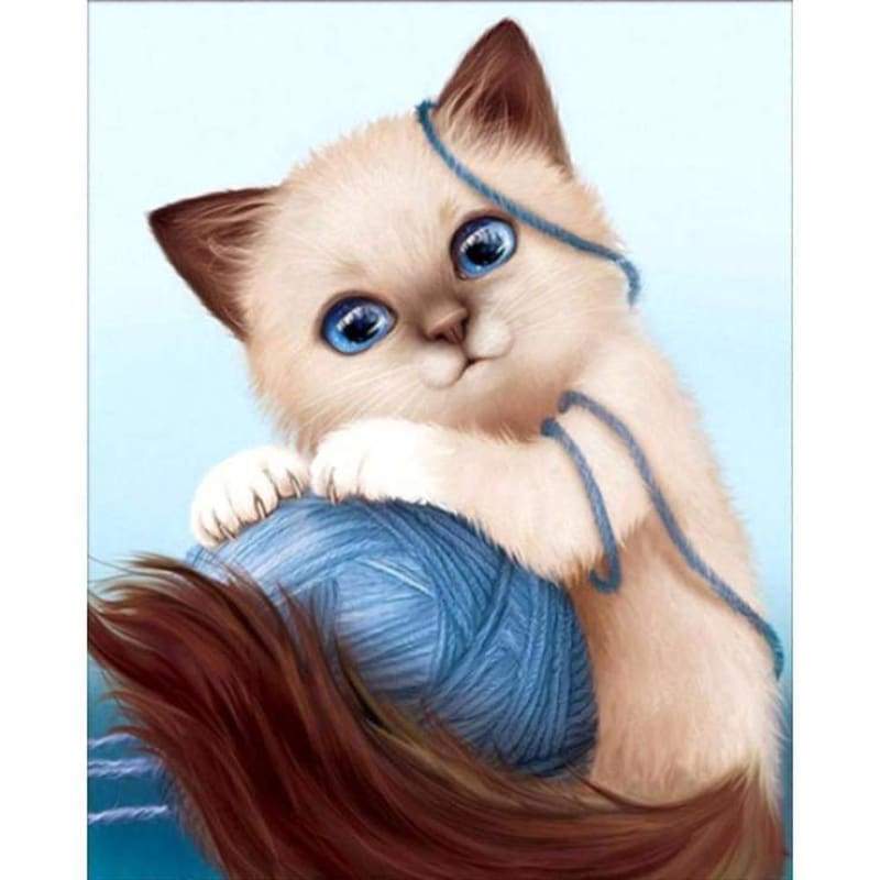 New Hot Sale Cat 5d Diy Cross Stitch Diamond Painting Kits QB6407