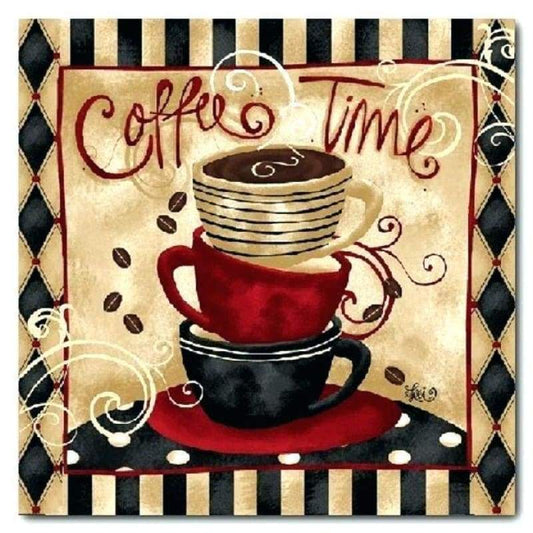 2019 New Hot Sale Coffee Cup Home Decor 5d Diy Diamond Painting Kits VM09860