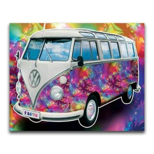 2019 New Hot Sale Colorful Bus 5d Diy Kits Diamond Painting Stitch VM2044
