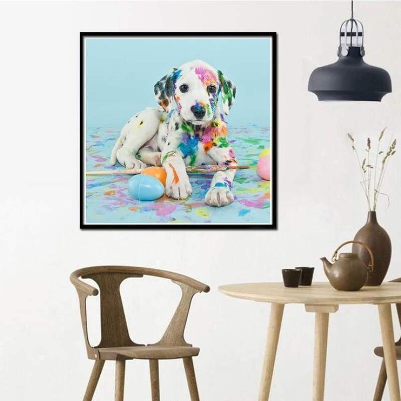 New Hot Sale Colorful Dog Wall Decor 5d Diy Diamond Painting Kits VM7870