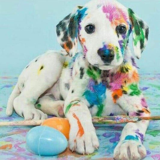 New Hot Sale Colorful Dog Wall Decor 5d Diy Diamond Painting Kits VM7870