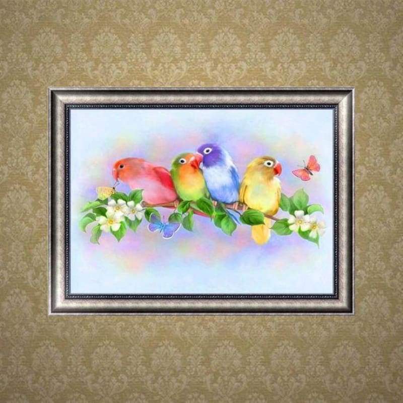 New Hot Sale Colorful Love Bird 5d Diy Diamond Painting Kits VM9677