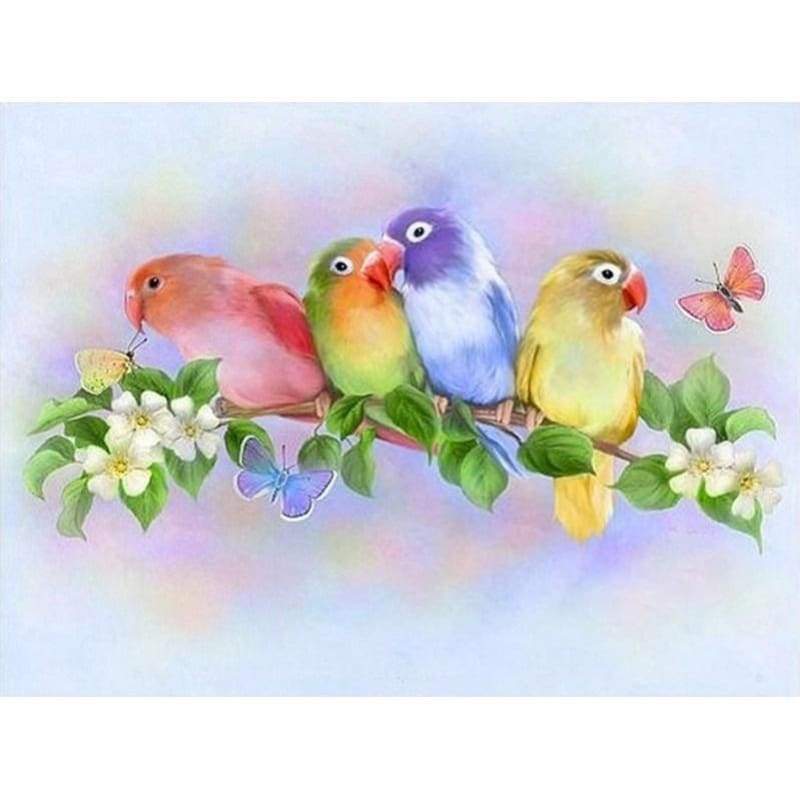 New Hot Sale Colorful Love Bird 5d Diy Diamond Painting Kits VM9677