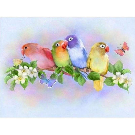 New Hot Sale Colorful Love Bird 5d Diy Diamond Painting Kits VM9677