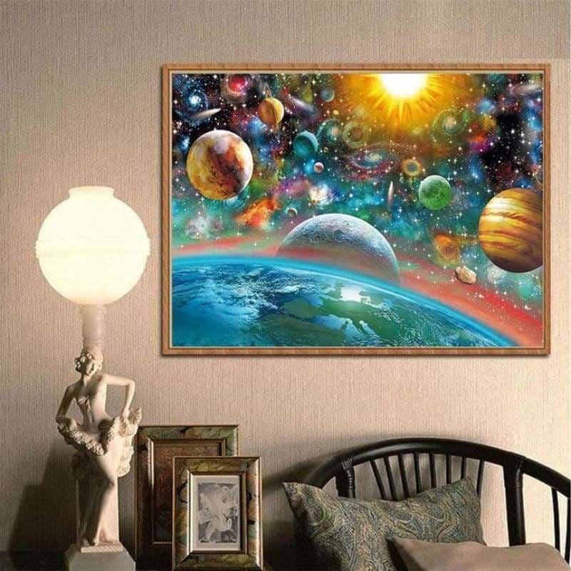 2019 New Hot Sale Colorful Star Space Diamond Cross Stitch 