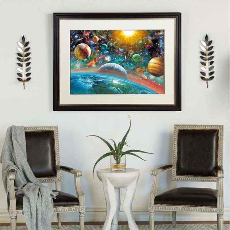 2019 New Hot Sale Colorful Star Space Diamond Cross Stitch 