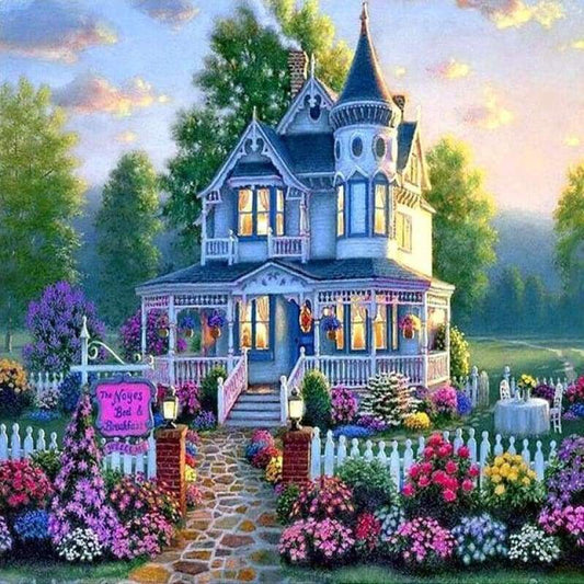 New Hot Sale Cottage Villa 5d Diy Diamond Painting Kits VM9117