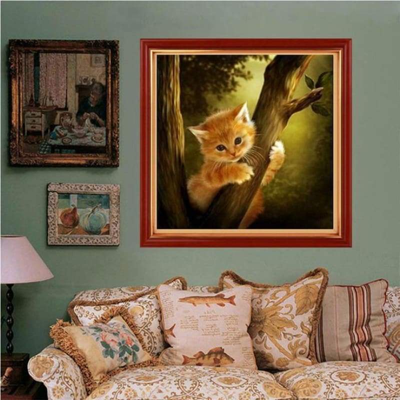 New Hot Sale Cute Cat Picture 5d Diy Diamond Painting Kits VM7262