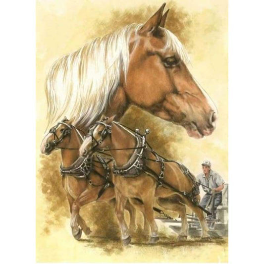 New Hot Sale Decorating Horse Picture 5d Diy Diamond Painting Kits VM95317