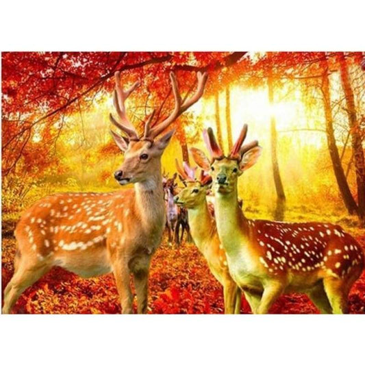 2019 New Hot Sale Deer Wall Decor 5d Diy Diamond Painting Kits VM9104