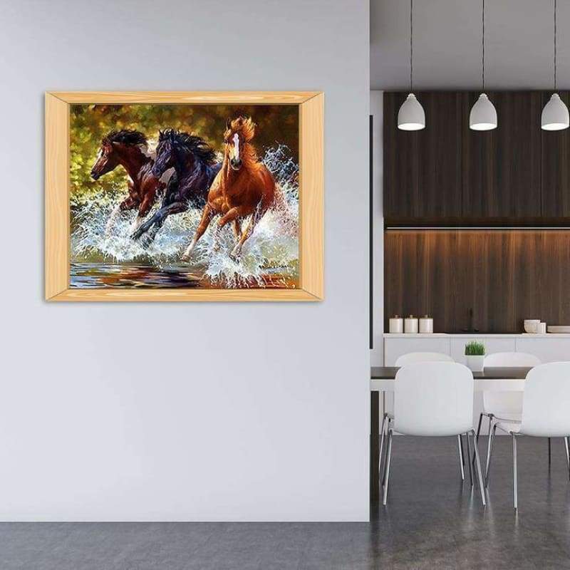 New Hot Sale Diamond Horse Picture 5d Diy Diamond Painting Kits VM9777