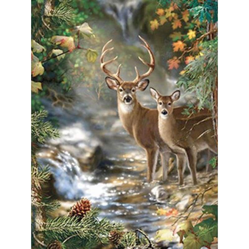 New Hot Sale Dream Animal Deer 5d Diy Diamond Painting Kits VM8935