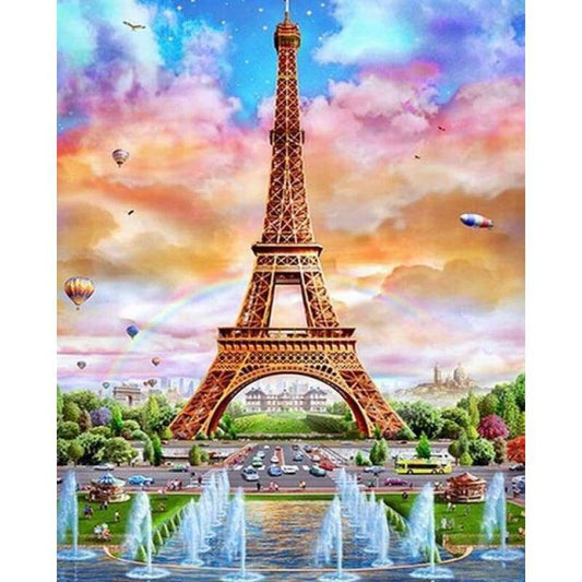 New Hot Sale Eiffel Tower Picture Diy 5d Diamond Painting Set VM20086
