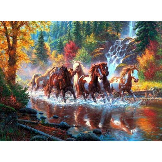 New Hot Sale Embroidery Animal Horse 5d Diy Diamond Painting Kits VM46527