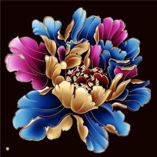 New Hot Sale Embroidery Colorful Flower 5d Diy Diamond Painting Kits VM07337