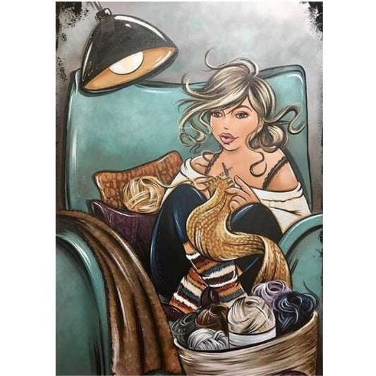 New Hot Sale Fat Woman Wall Decor 5d Diy Diamond Painting Kits VM99738