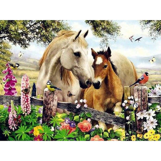 New Hot Sale Garden Horse 5d Diy Diamond Painting Kits VM9720