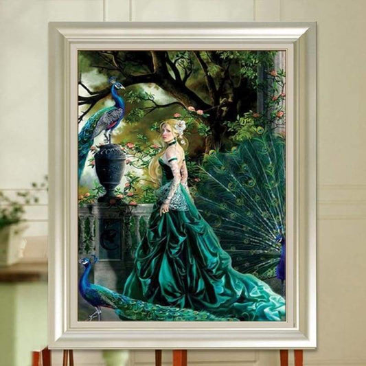 2019 New Hot Sale Girl Picture Wall Decor 5d Diy Diamond Painting Kits VM9492