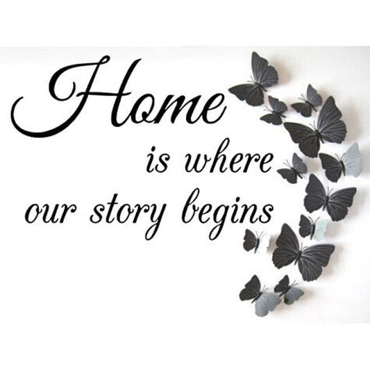 2019 New Hot Sale Home Story Square Rhinestones 5d Diy Diamond Painting Kits VM9452
