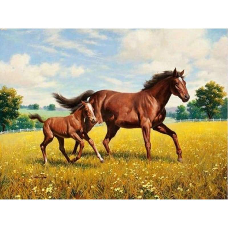 New Hot Sale Horse Picture 5d Diy Diamond Painting Kits VM9778
