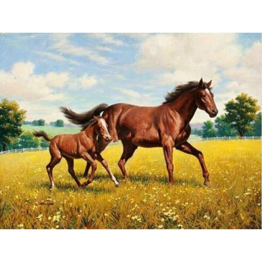 New Hot Sale Horse Picture 5d Diy Diamond Painting Kits VM9778