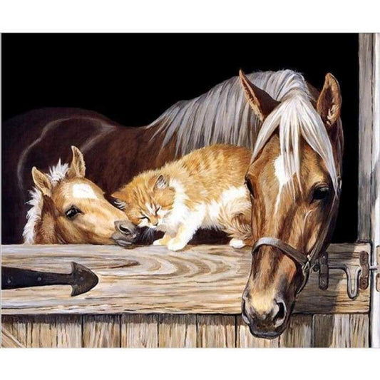 New Hot Sale Horse Portrait 5d Diy Diamond Painting Full Kits VM8396