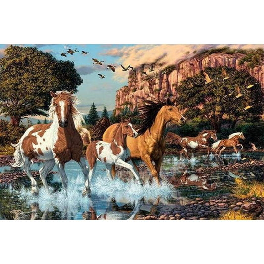 New Hot Sale Horse Wall Decorate 5d Diy Diamond Painting Kits VM9110