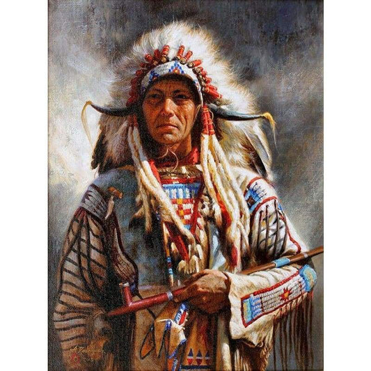 2019 New Hot Sale Indian Soldier Portrait Diy 5d Crystal Diamond Painting Kits VM20066