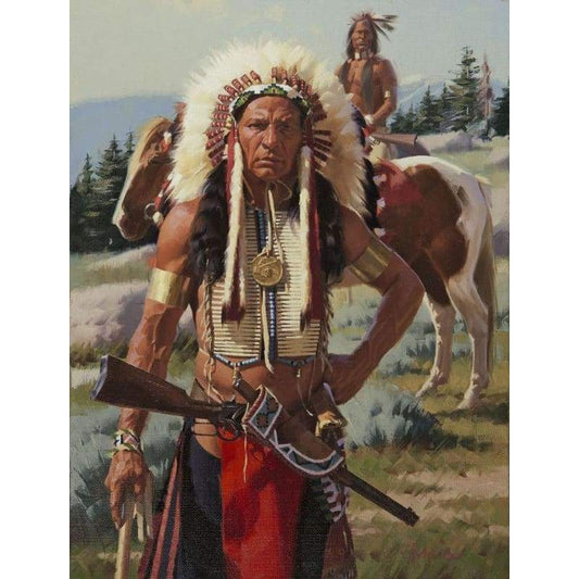 2019 New Hot Sale Indian Soldier Portrait Diy 5d Crystal Diamond Painting Kits VM20067