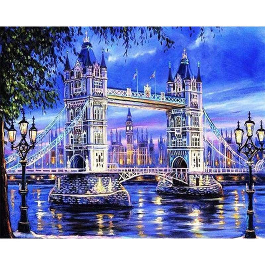 New Hot Sale Landscape Bridge Picture Diy 5d Diamond Painting Set VM70087