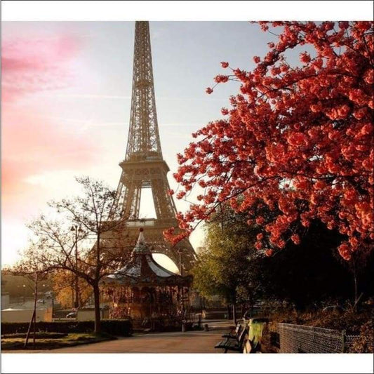New Hot Sale Landscape Eiffel Tower 5d Diy Diamond Painting Kits VM9407