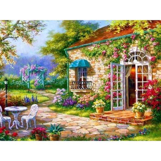 2019 New Hot Sale Landscape Garden 5d Diy Diamond Painting Kits VM9154