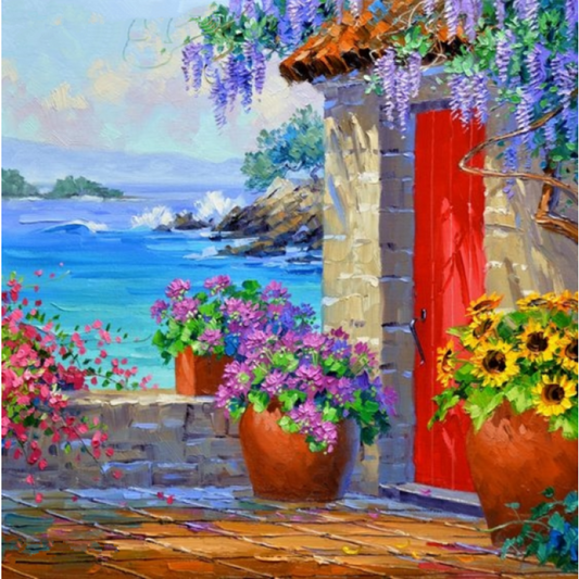2019 New Hot Sale Landscape Garden Picture Diy 5d Diamond Painting Set VM20200