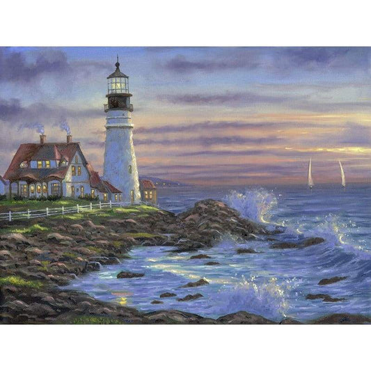 2019 New Hot Sale Lighthouse Modern Art 5d Diy Diamond Painting Kits VM20231