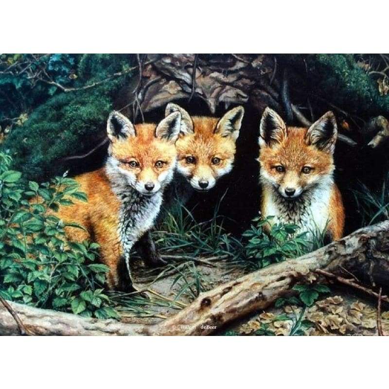 New Hot Sale Mosaic Decor Animal Fox 5d DIY Diamond Painting Kits VM8293