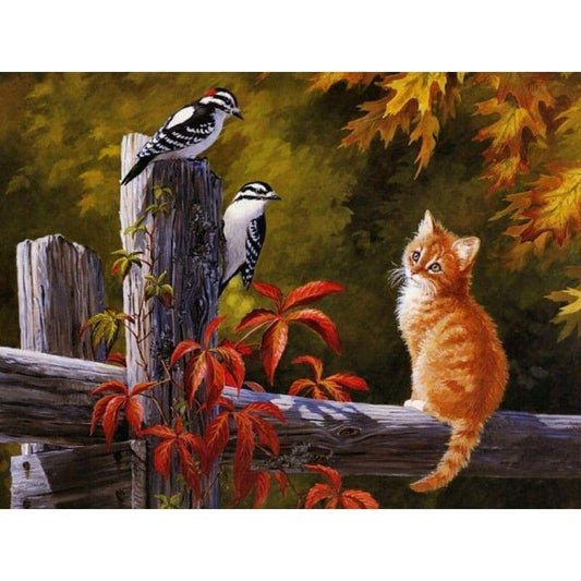New Hot Sale Pet Cat Picture 5d Diy Diamond Painting Kits VM07255