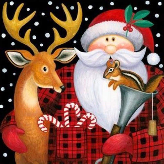 2019 New Hot Sale Santa Claus Reindeer 5d Diy Diamond Painting Kits VM99124