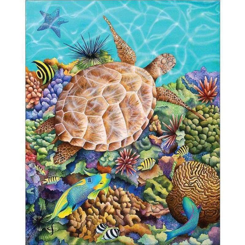 2019 New Hot Sale Sea Turtle Pattern Diy 5d Crystal Diamond Painting Kits QB0051