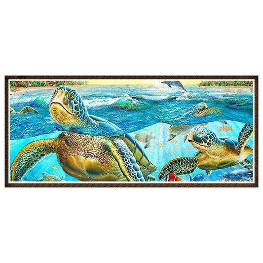 2019 New Hot Sale Sea Turtle Pattern Diy 5d Crystal Diamond Painting Kits QB0055