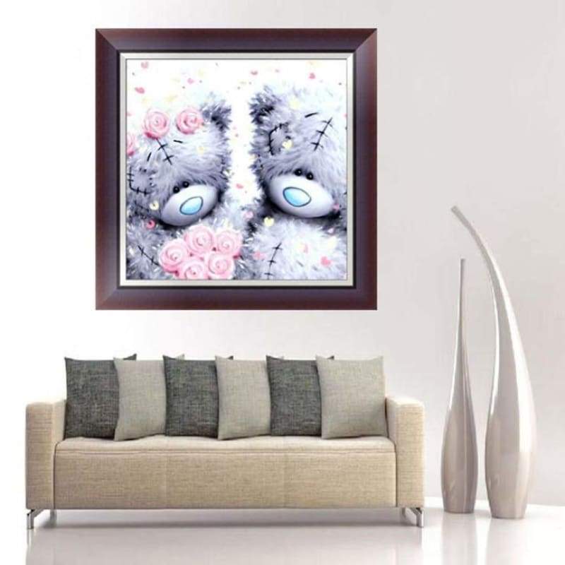 2019 New Hot Sale Teddy Bear Pattern Diamond Painting Cross Stitch Kits VM39023