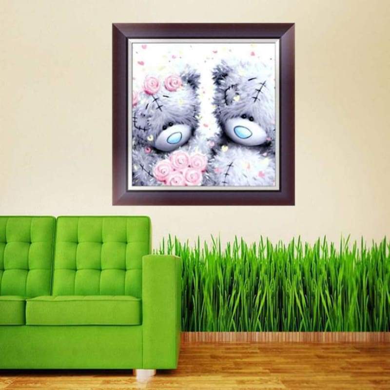 2019 New Hot Sale Teddy Bear Pattern Diamond Painting Cross Stitch Kits VM39023