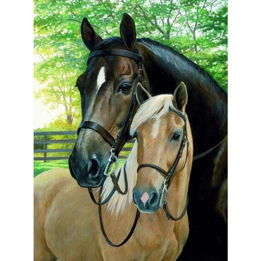 New Hot Sale Two horse Love Wall Decor 5d Diy Diamond Painting Kits VM8583