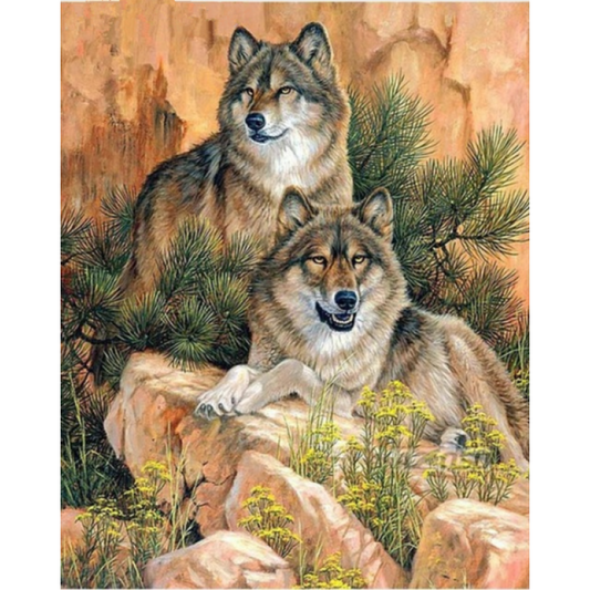 2019 New Hot Sale Various Sizes 5d Diy Diamond Painting Wolf Kits VM8633
