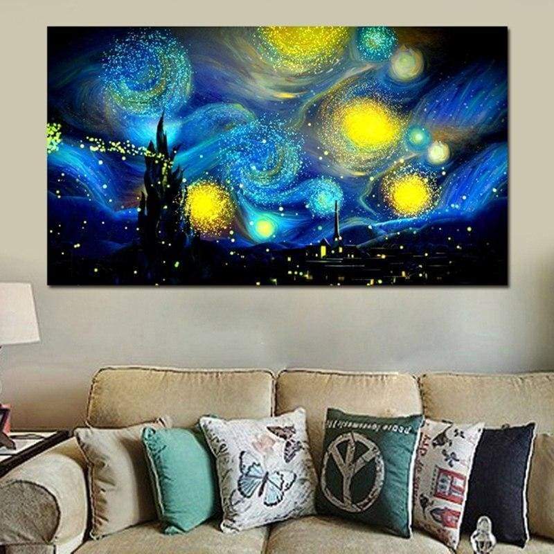 New Large Size Abstract Sky Space 5d Diy Diamond Painting Kits VM9703