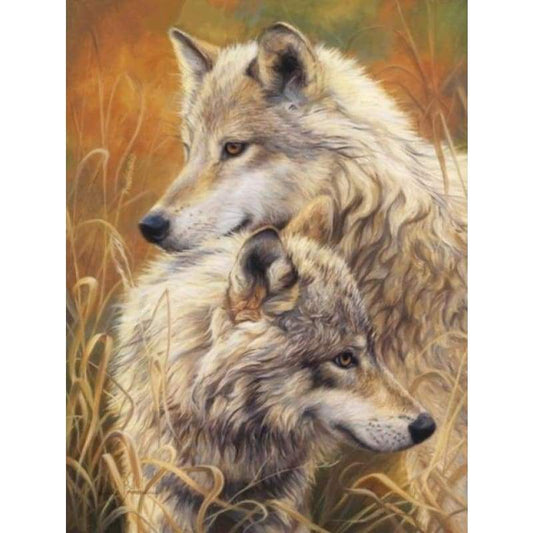2019 New Various Sizes 5d Diy Diamond Painting Wolf Kits VM8632
