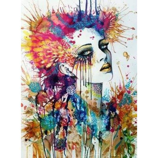 2019 New Watercolor Portrait Pattern Diy 5d Full Diamond Painting Kits QB5882