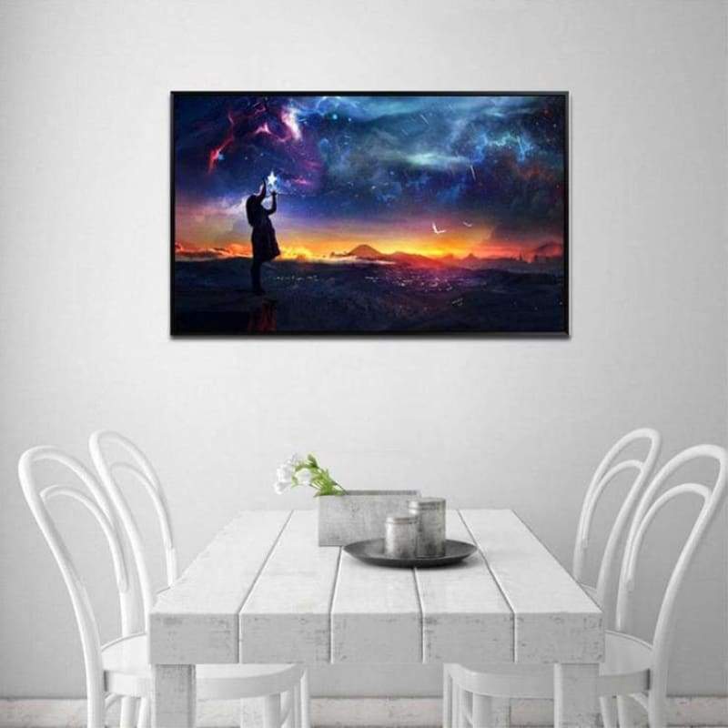 2019 Night Sky Landscape 5d Diy Cross Stitch Diamond Painting Kits QB6538