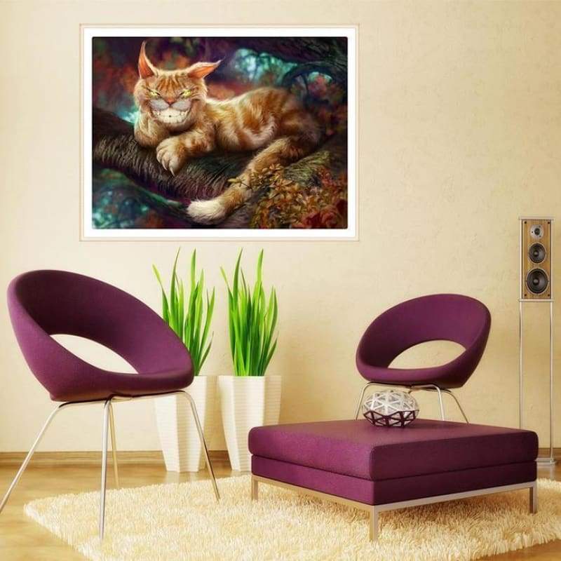 Oil Painting Style Cat 5d Diy Cross Stitch Diamond Painting Kits QB7026